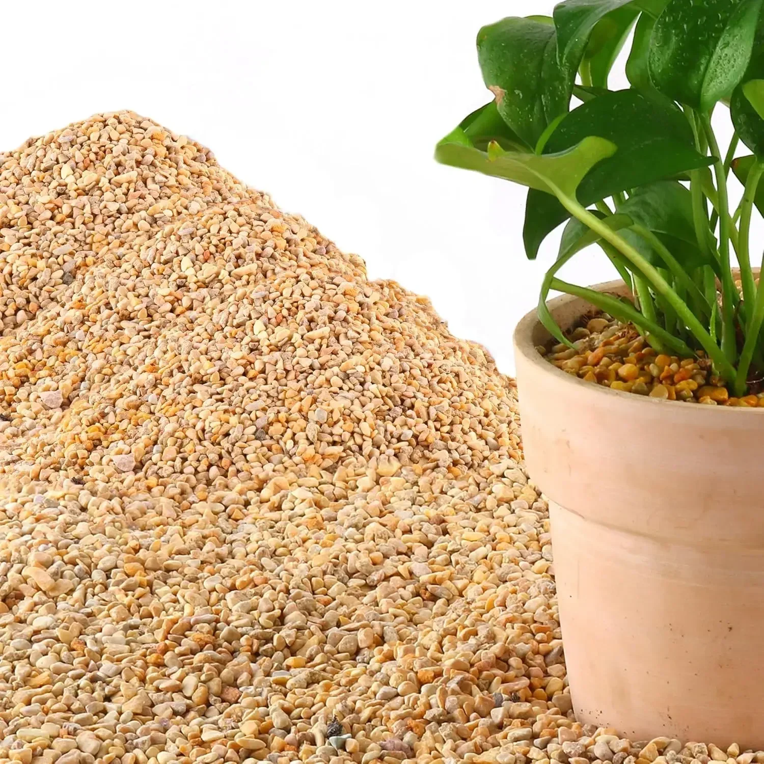 Aquarium Decoration Rock - 45Lb 1/5Inch Natural Pea Gravel for