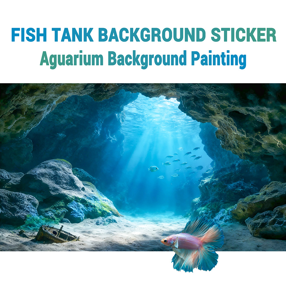 Aquarium Fish Poster - Deep Sea Blue Hole，Fish tank background