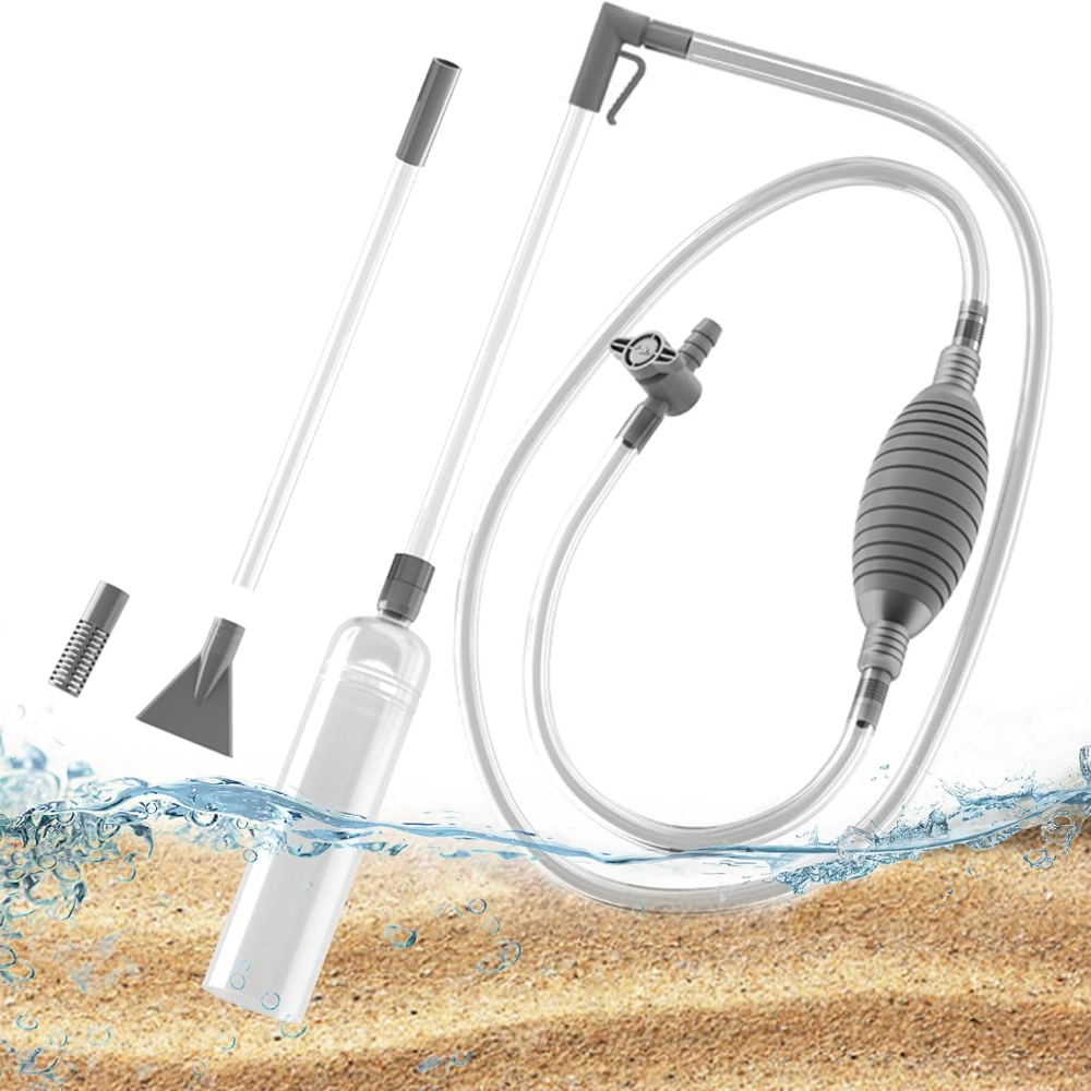 Gravel Vacuum Cleaner - Large Fish Tank Aquarium Siphon Vacuum