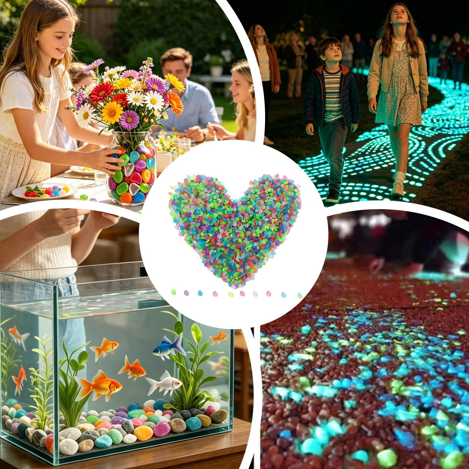 Aquarium Decoration Rock - Rocks 1000 Pieces Decorative Waterproof Rocks