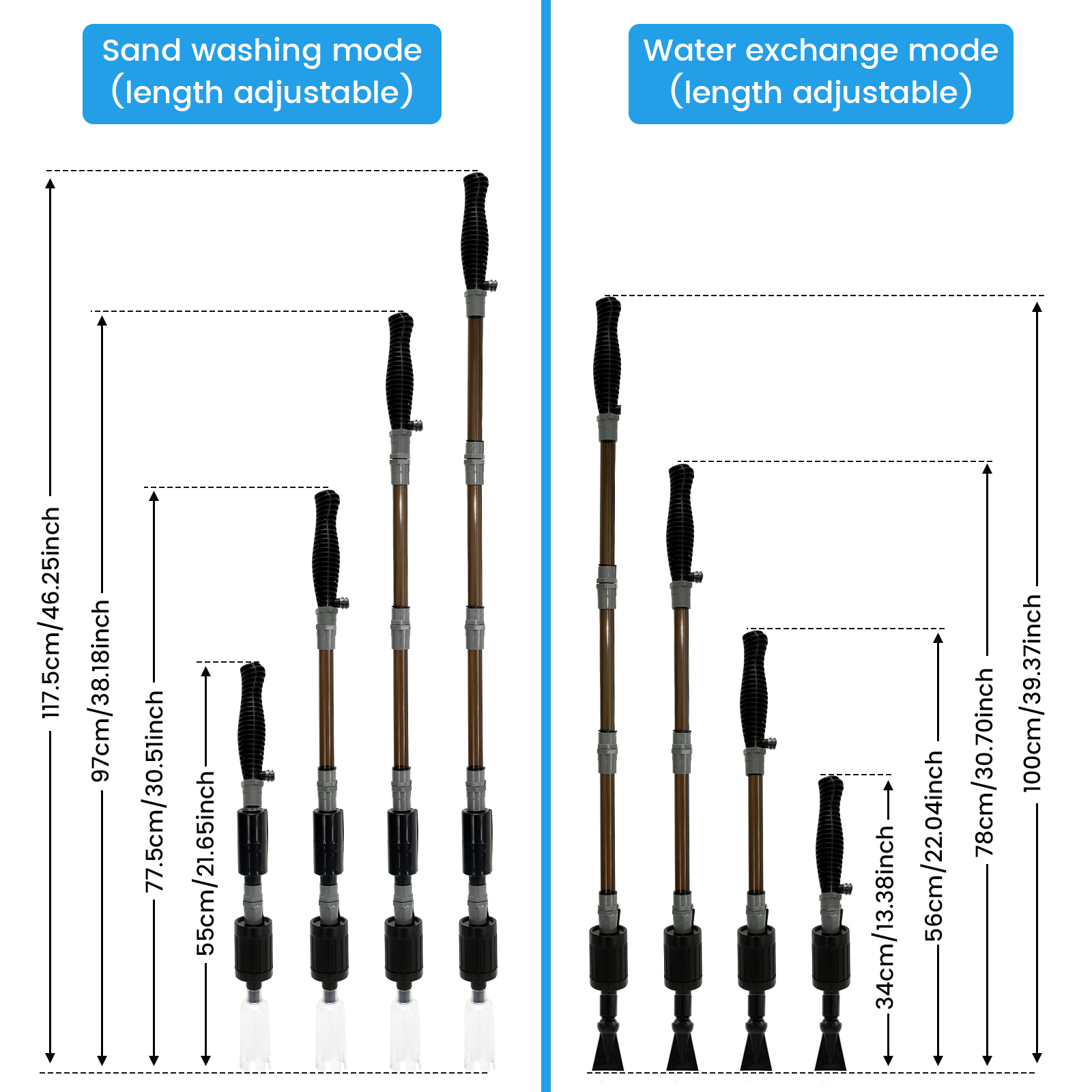 10W 6 In 1 USB Aquarium Water  - огляд і ціна Gravel Vacuum Cleaner