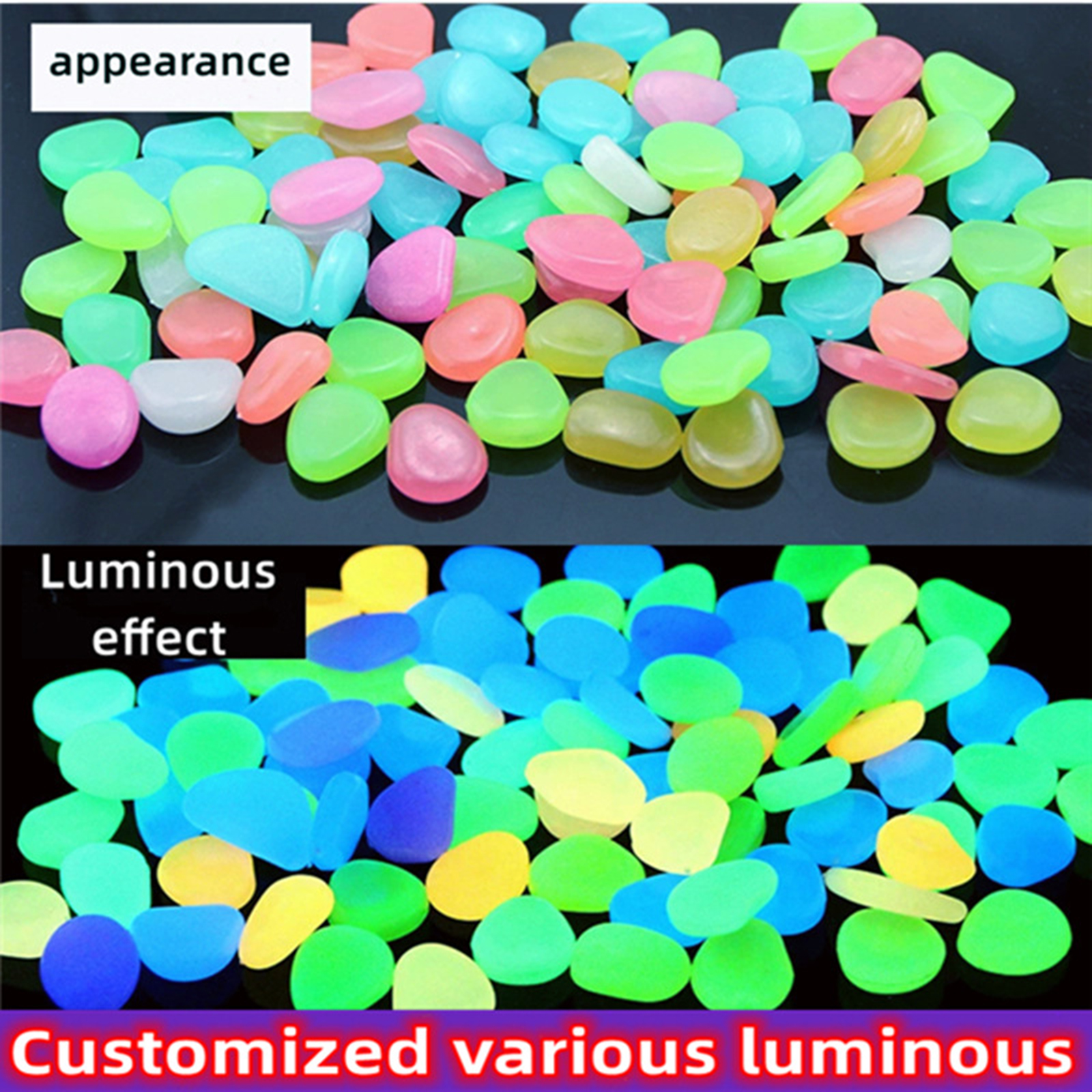 200-1000 Pcs Luminous Rock Sto - огляд і ціна Aquarium Decoration Rock