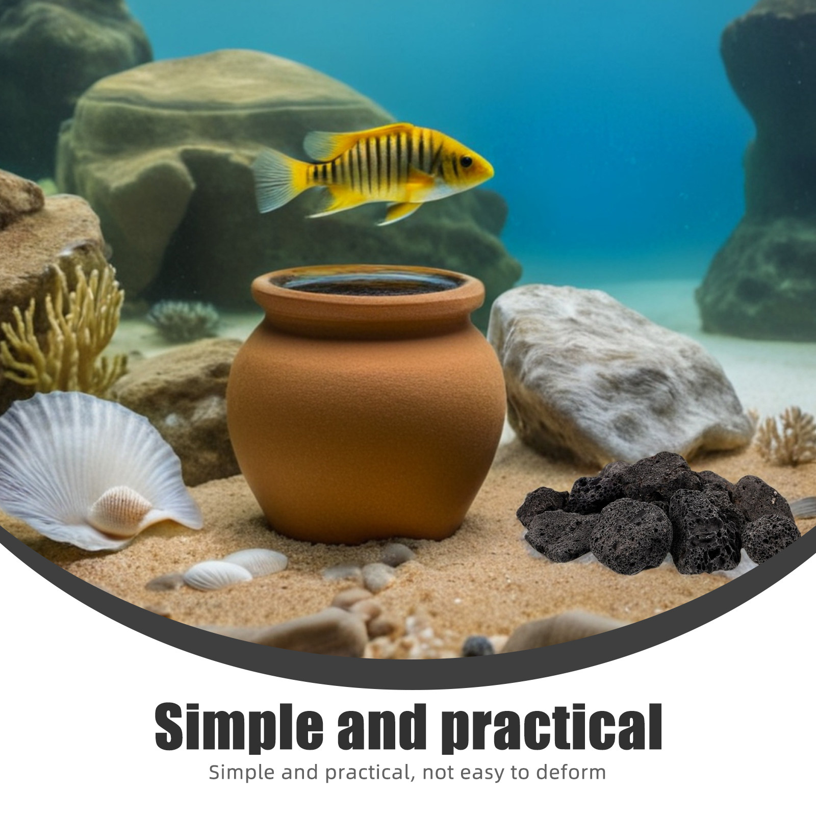 1Pack Small Volcanic Rocks Col - огляд і ціна Aquarium Decoration Rock