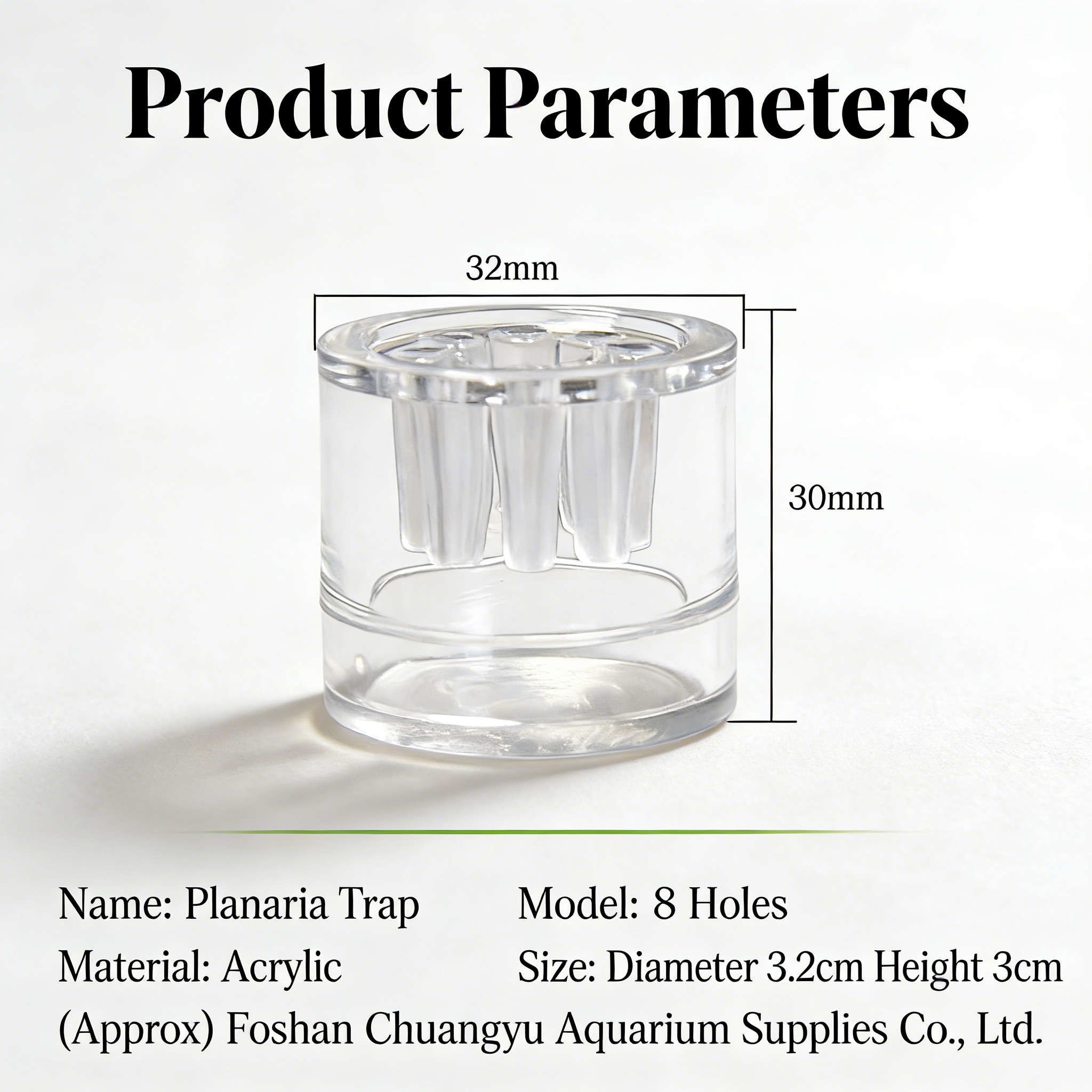 2Pcs Acrylic Planaria Trap 8-H - огляд і ціна Aquarium Fish Trap