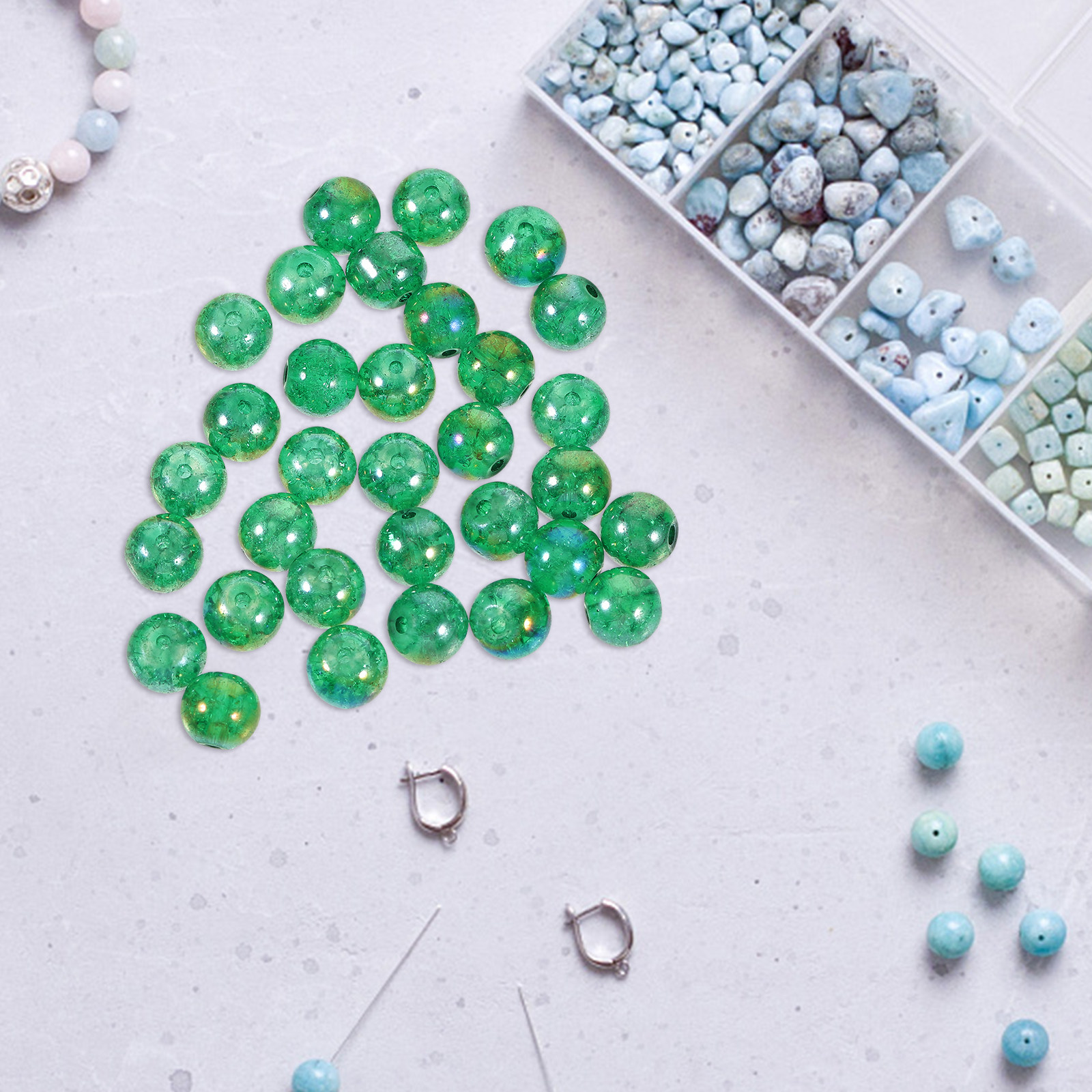 50Pcs Aquarium Glass Beads Dec - огляд і ціна Aquarium Decoration Rock