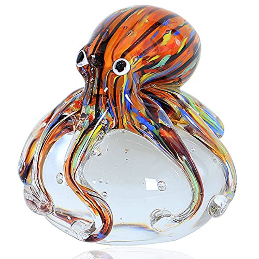 Hand Blown Glass Octopus Figur - огляд і ціна Aquarium Fish Japan