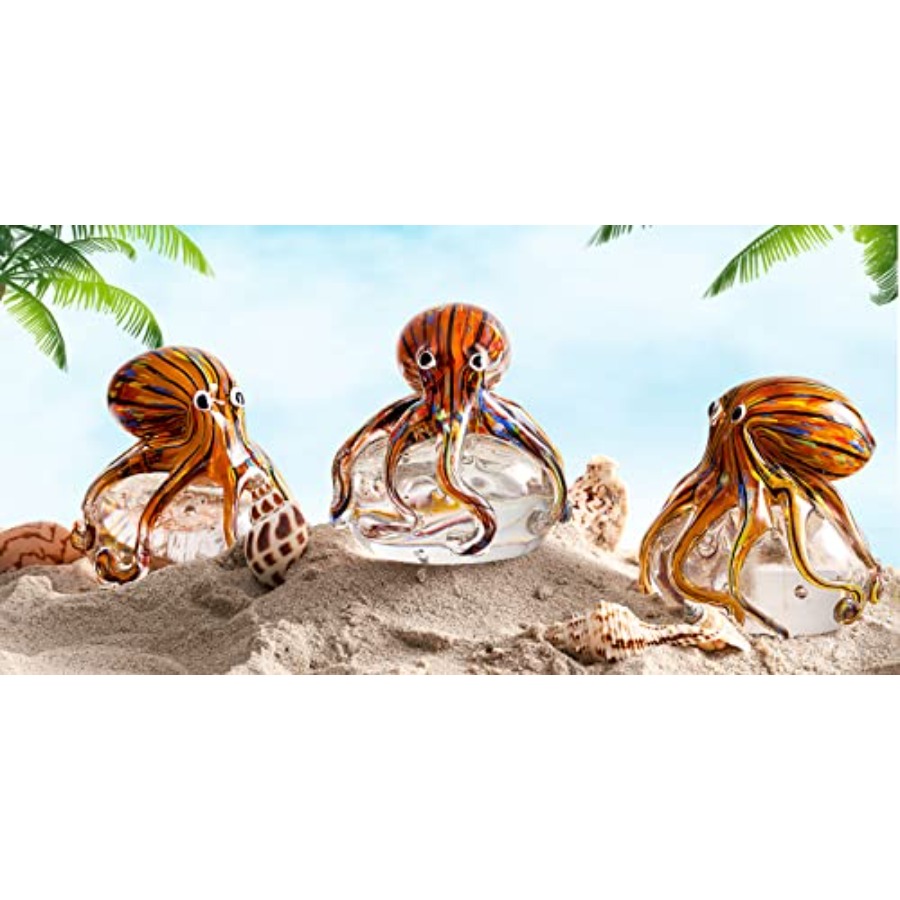 Hand Blown Glass Octopus Figur - огляд і ціна Aquarium Fish Japan