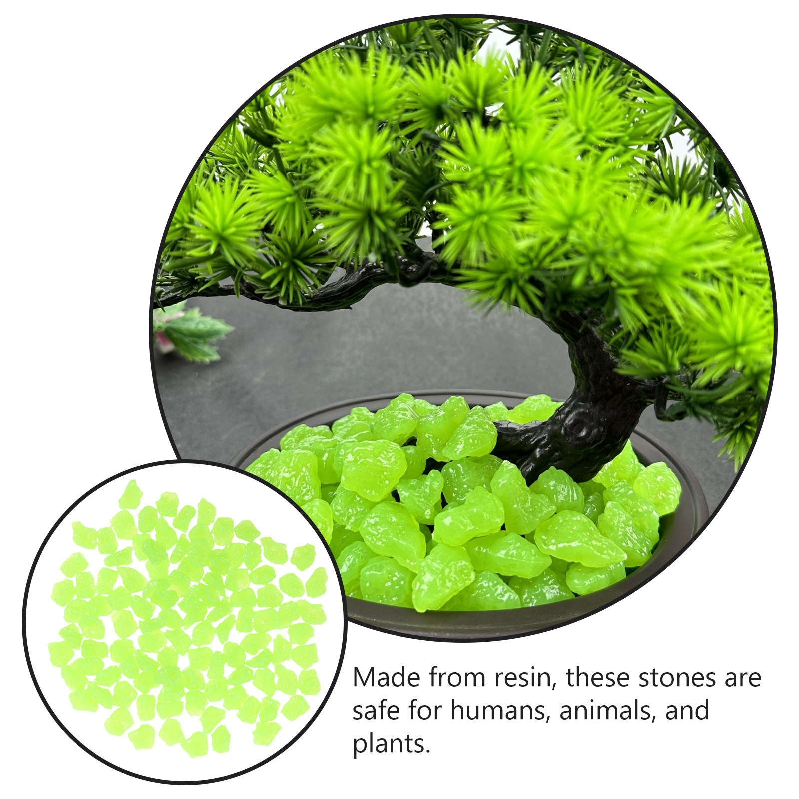 1Pack Glow in The Dark Resin S - огляд і ціна Aquarium Decoration Rock