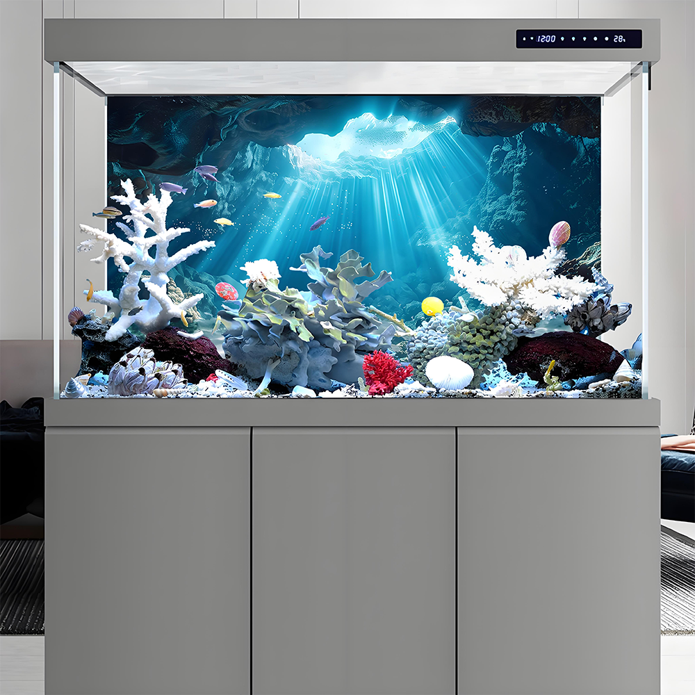 Sunshine Cave，Fish tank backgr - огляд і ціна Aquarium Fish Poster