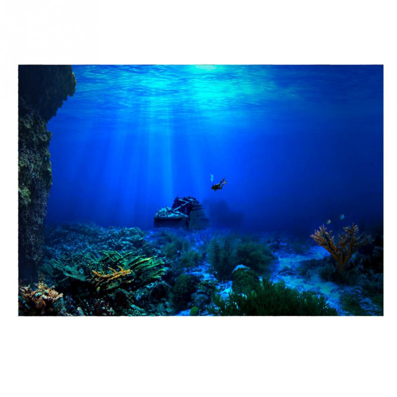 1Pcs Fish Tank Background Deco - огляд і ціна Aquarium Fish Poster