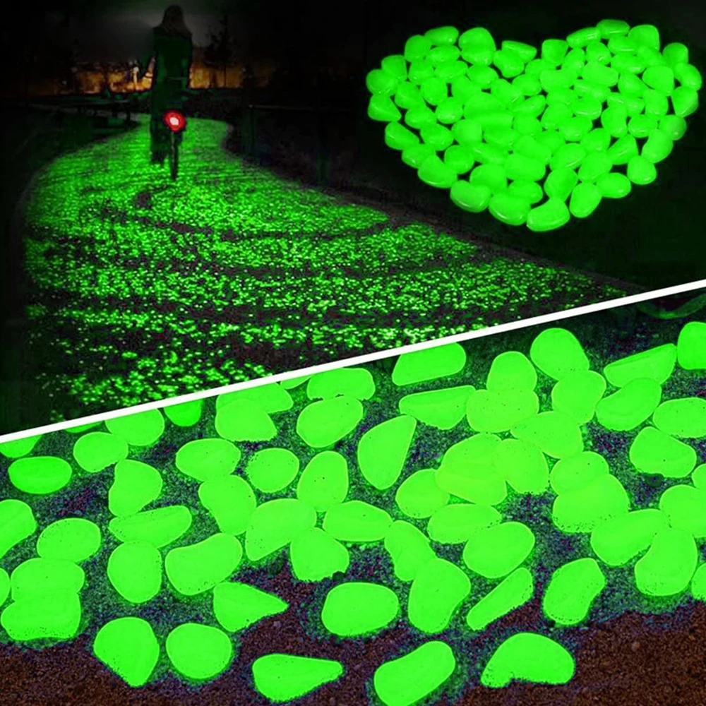 300Pcs Glow Rocks in The Dark  - огляд і ціна Aquarium Decoration Rock