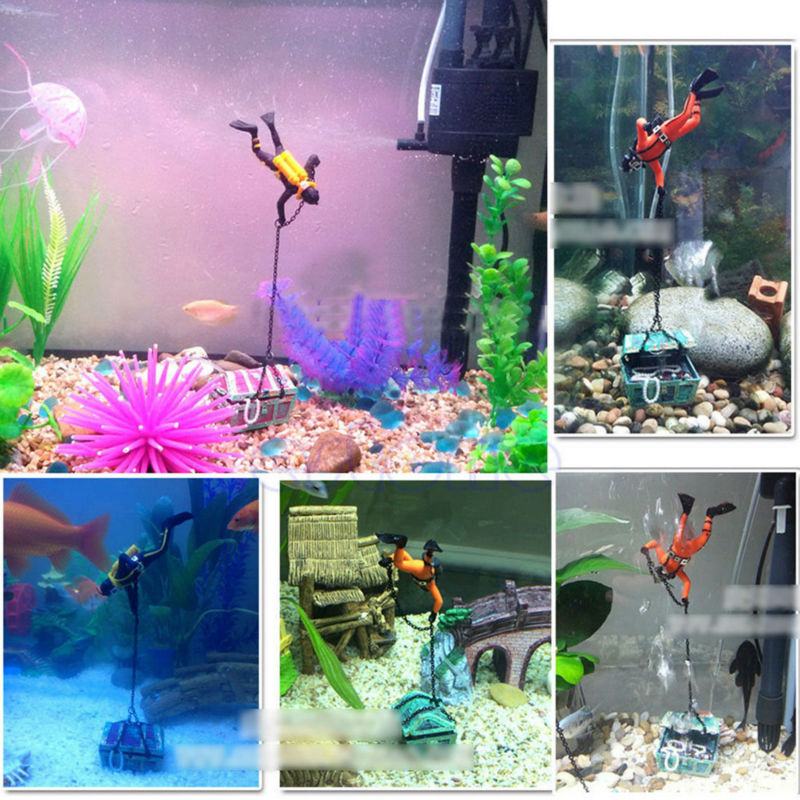 Treasure Frogman Aquarium Orna - огляд і ціна Aquarium Fish Price