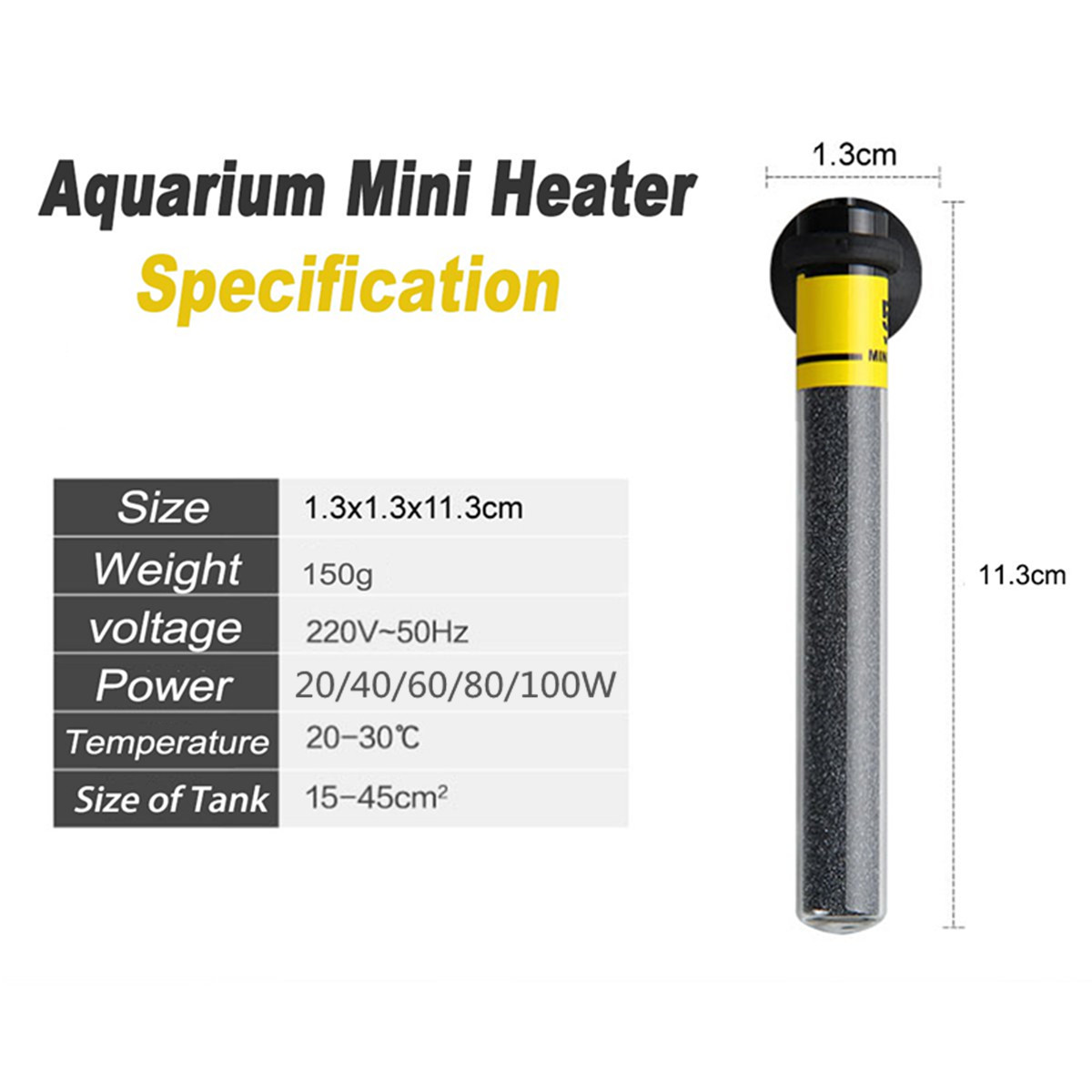 Mini Aquarium Heater Submersib - огляд і ціна Aquarium Fish Uk