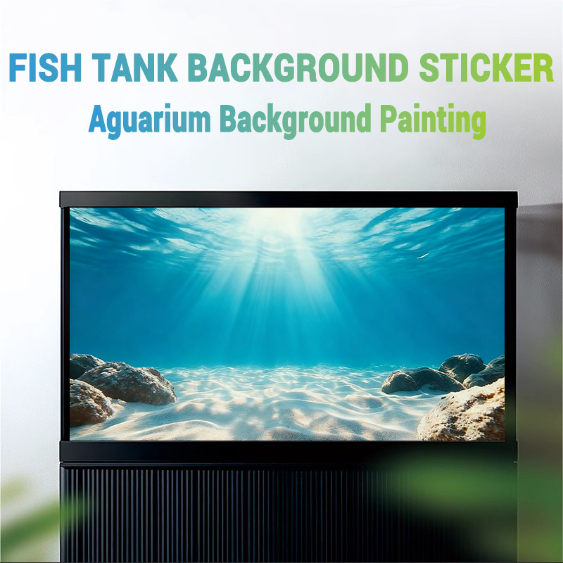 Blue sea clear sand，Fish tank  - огляд і ціна Aquarium Fish Poster