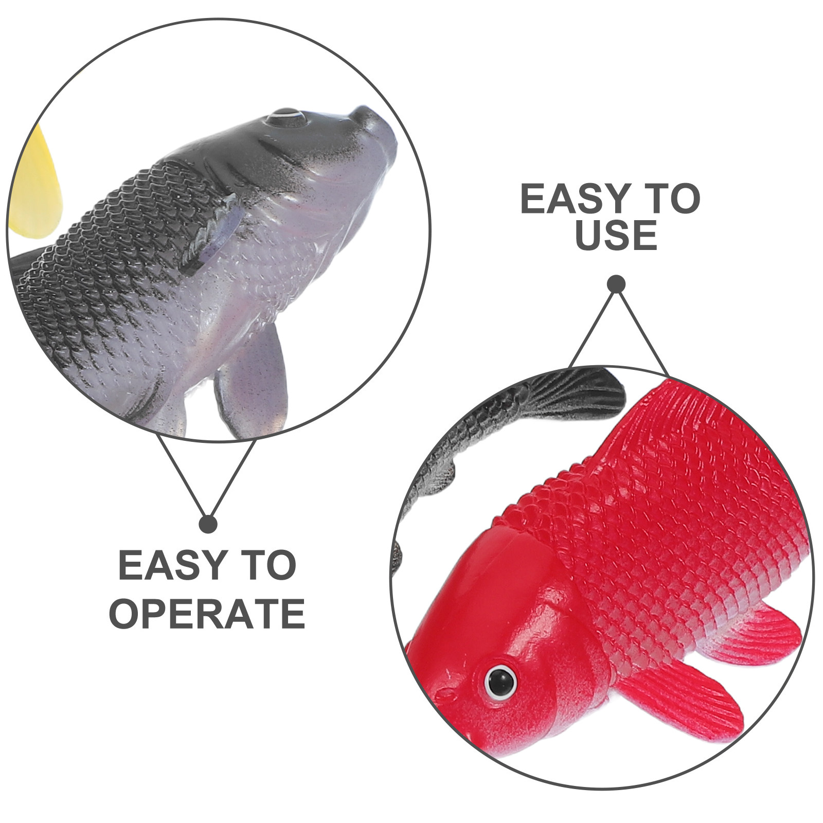 3pcs Fish Crafts Toys Realisti - огляд і ціна Aquarium Fish In Pond