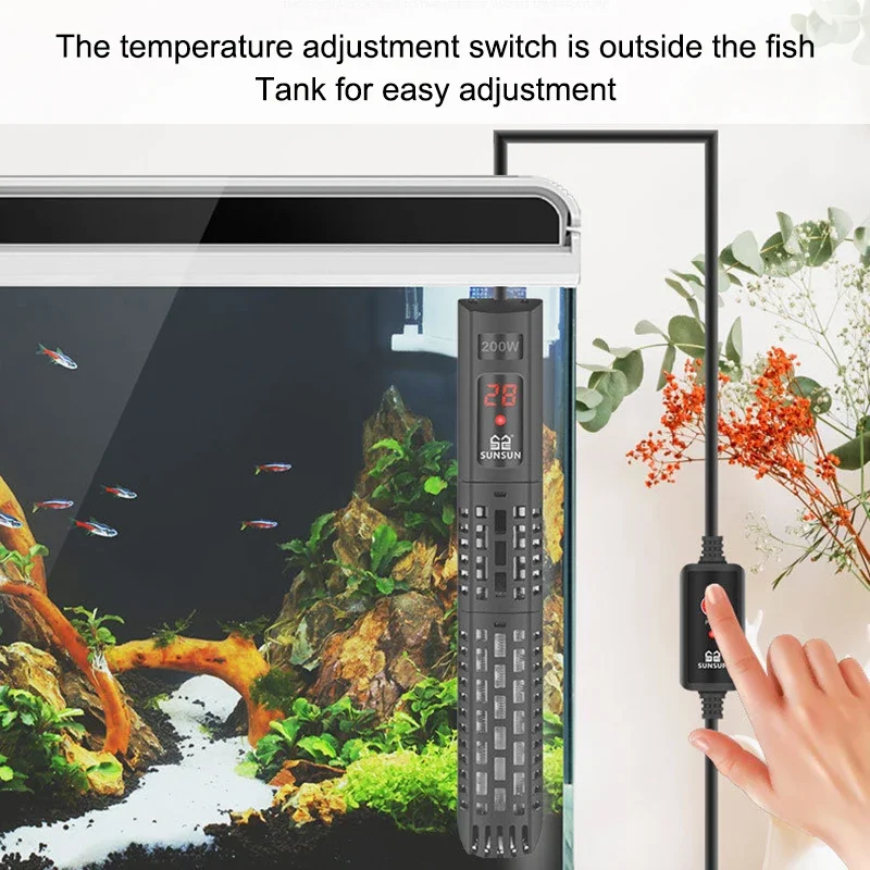 Aquarium Heating Rod LCD Displ - огляд і ціна Aquarium Fish Uk