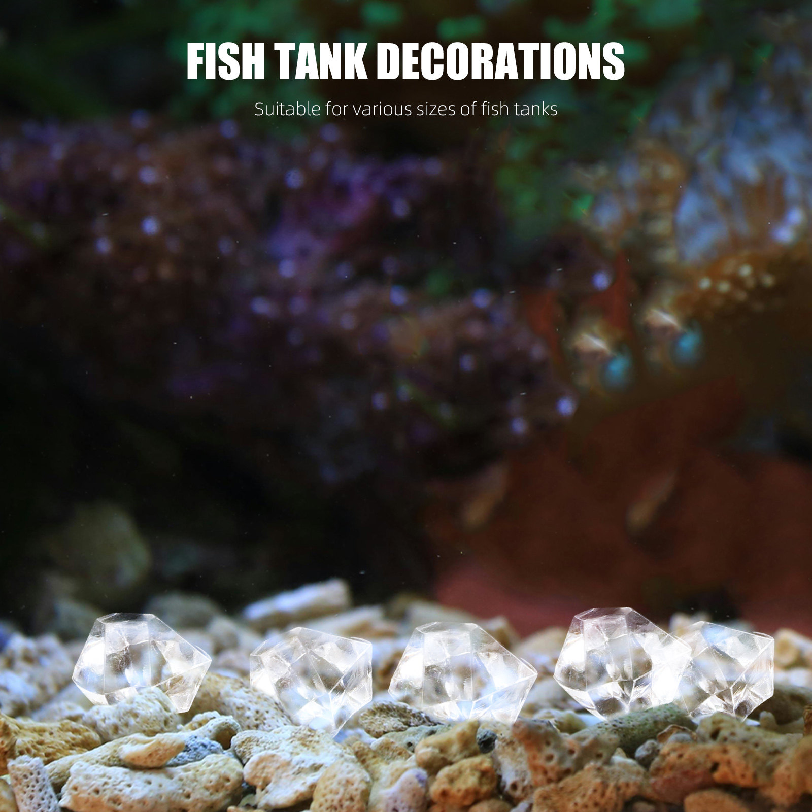 1Pack Pearl Crystal Stones Cle - огляд і ціна Aquarium Decoration Rock