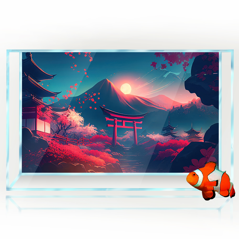 Aquarium Background Sticker De - огляд і ціна Aquarium Fish Poster