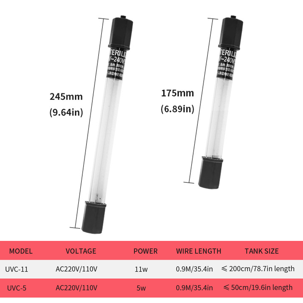 5W/11W Aquarium Clean Light UV - огляд і ціна Gravel Vacuum Cleaner