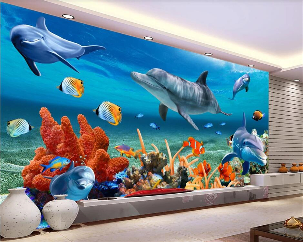 3DBEIBEHANG Custom 3D wallpape - огляд і ціна Aquarium Fish Live Wallpaper