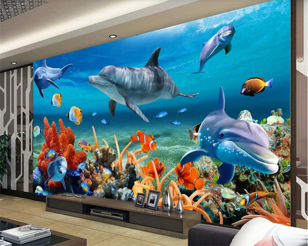3DBEIBEHANG Custom 3D wallpape - огляд і ціна Aquarium Fish Live Wallpaper