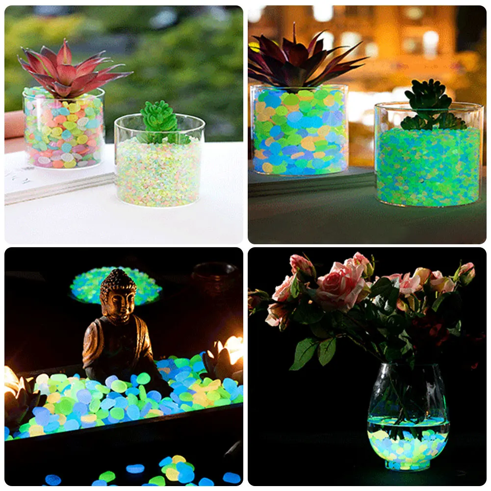 100Pcs Pebbles Glow In The Dar - огляд і ціна Aquarium Decoration Rock