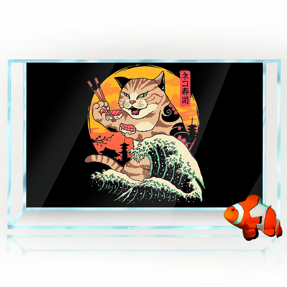 Aquarium Background Sticker -  - огляд і ціна Aquarium Fish Japan