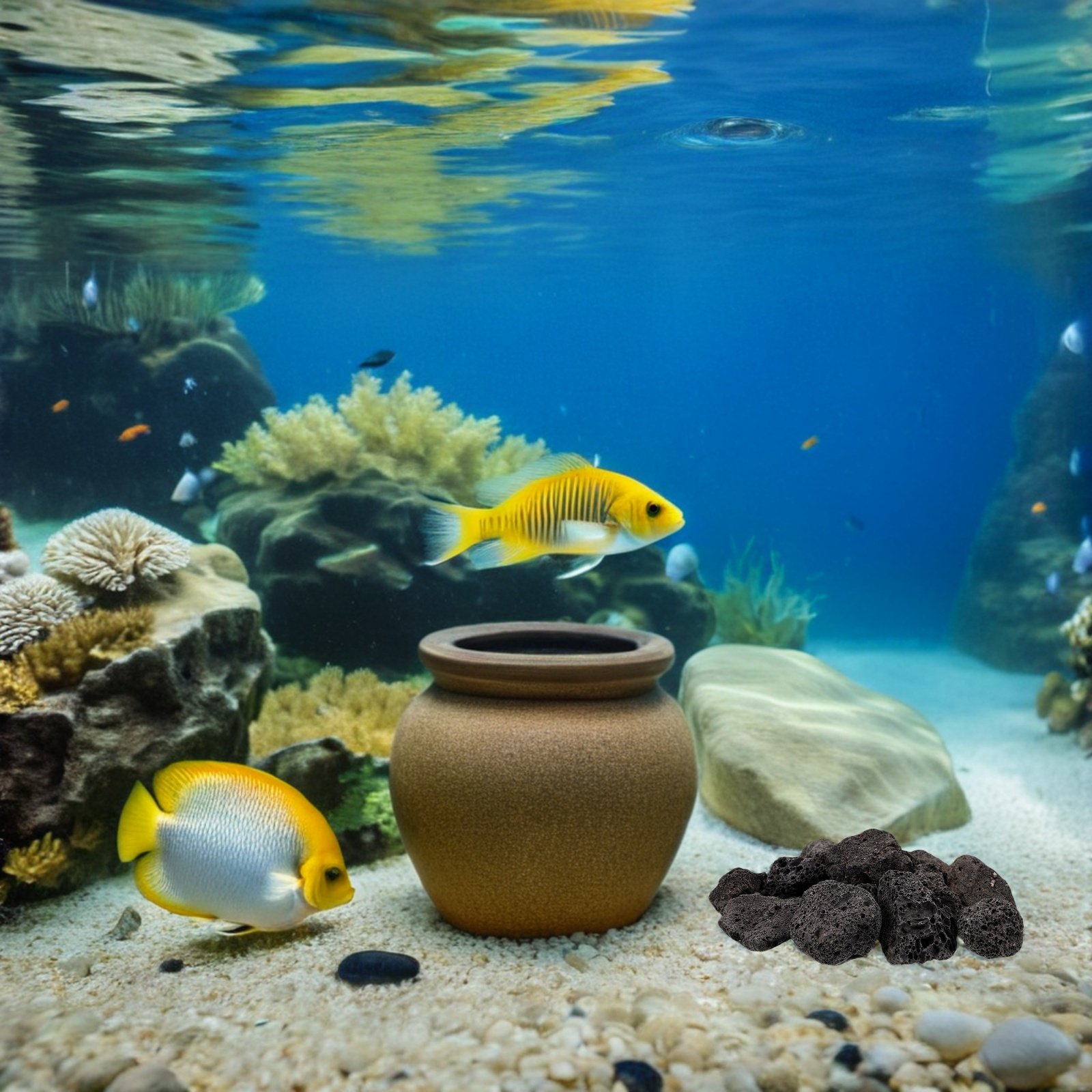 1Pack Volcanic Stone Decoratio - огляд і ціна Aquarium Decoration Rock