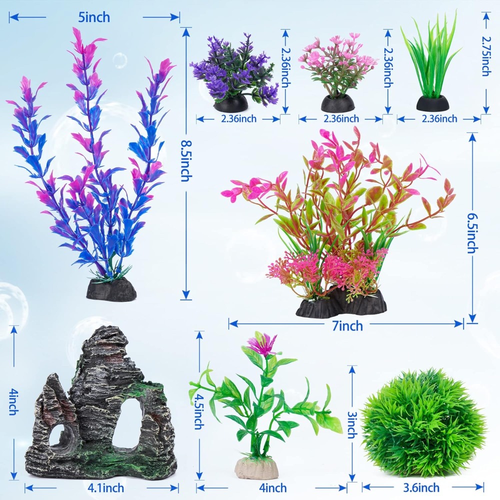 Aquarium Artificial Plastic Pl - огляд і ціна Aquarium Decoration Rock