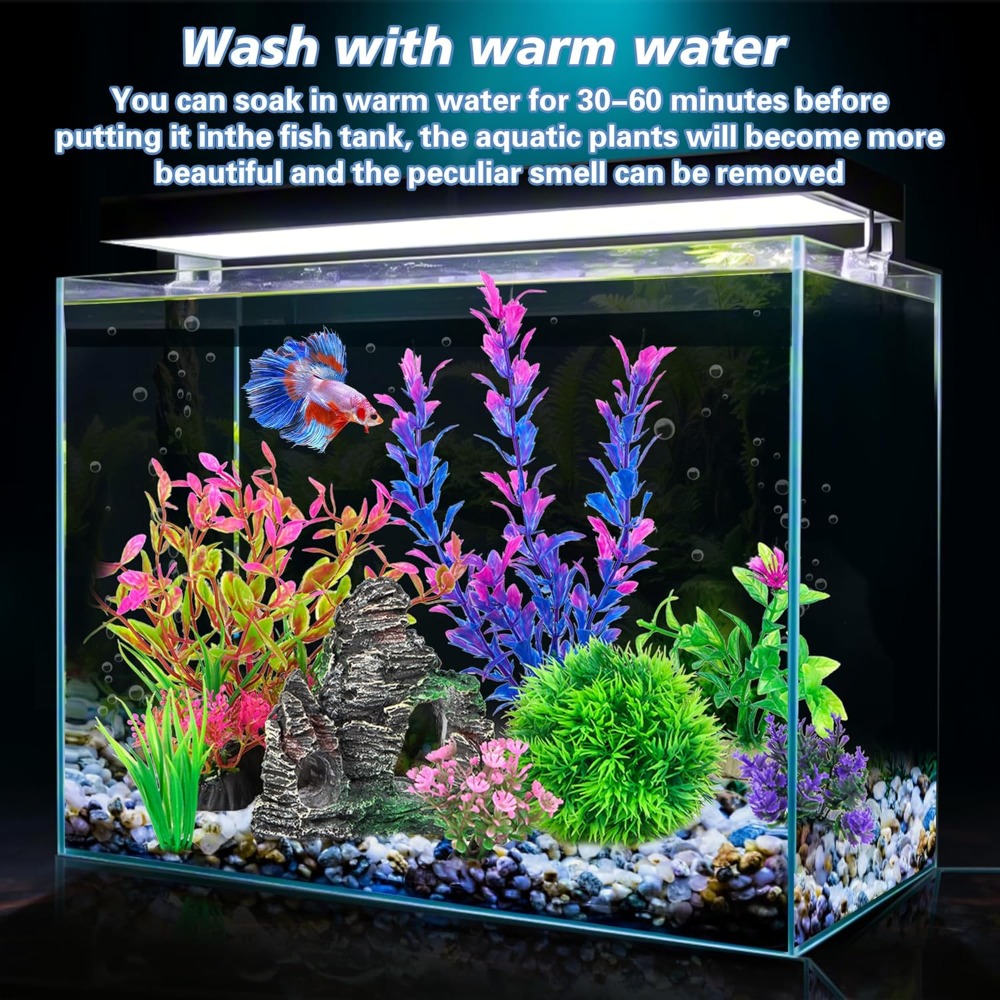 Aquarium Artificial Plastic Pl - огляд і ціна Aquarium Decoration Rock