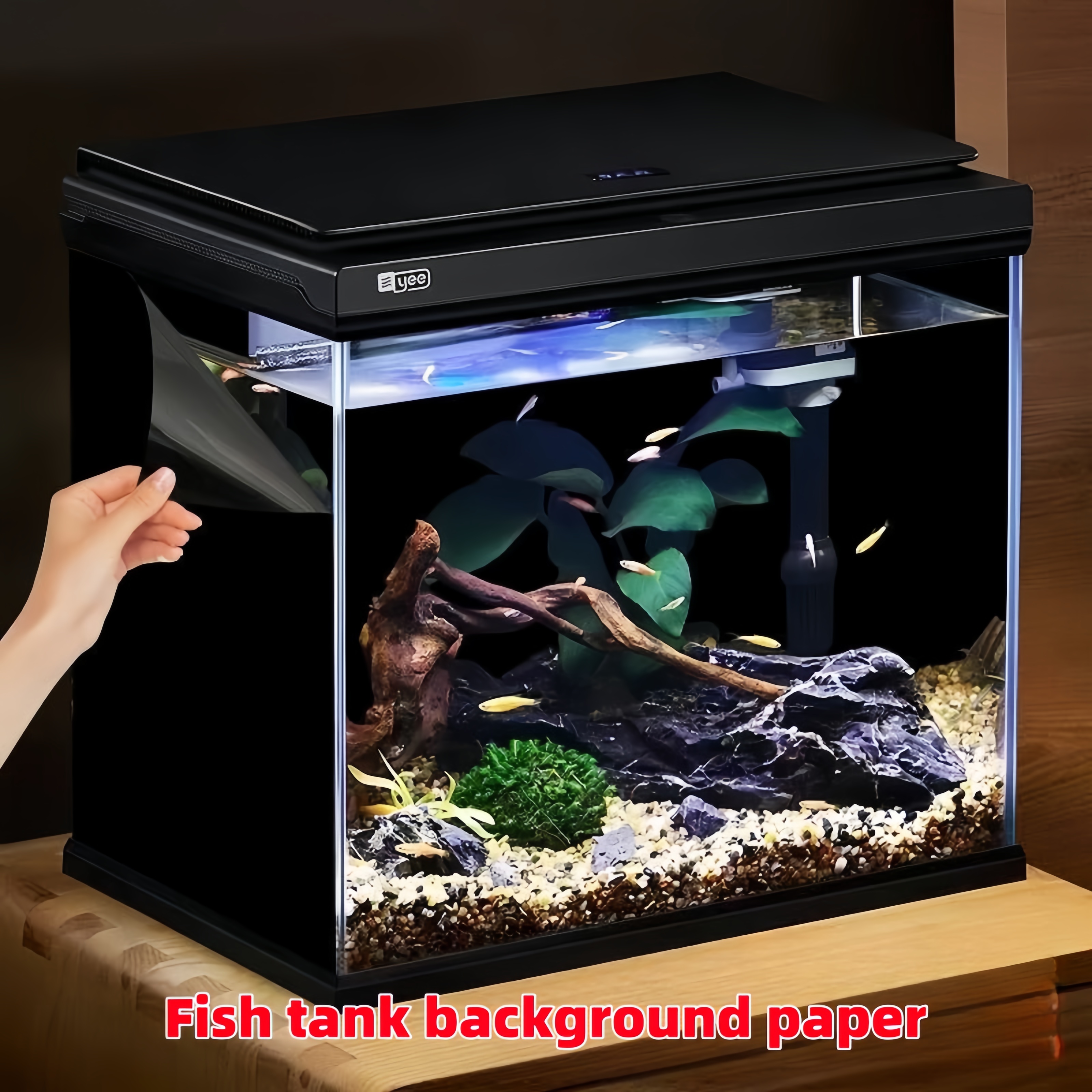 Black Aquarium Background Wall - огляд і ціна Aquarium Fish Poster